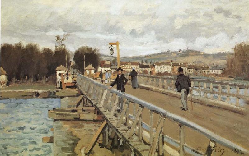 Alfred Sisley Footbridge at Argenteuil china oil painting image